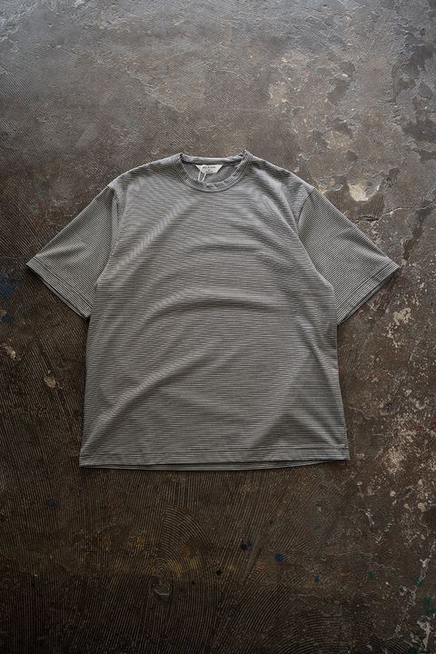 【26SS】ボーダーTシャツ(GREY×BLACK)
