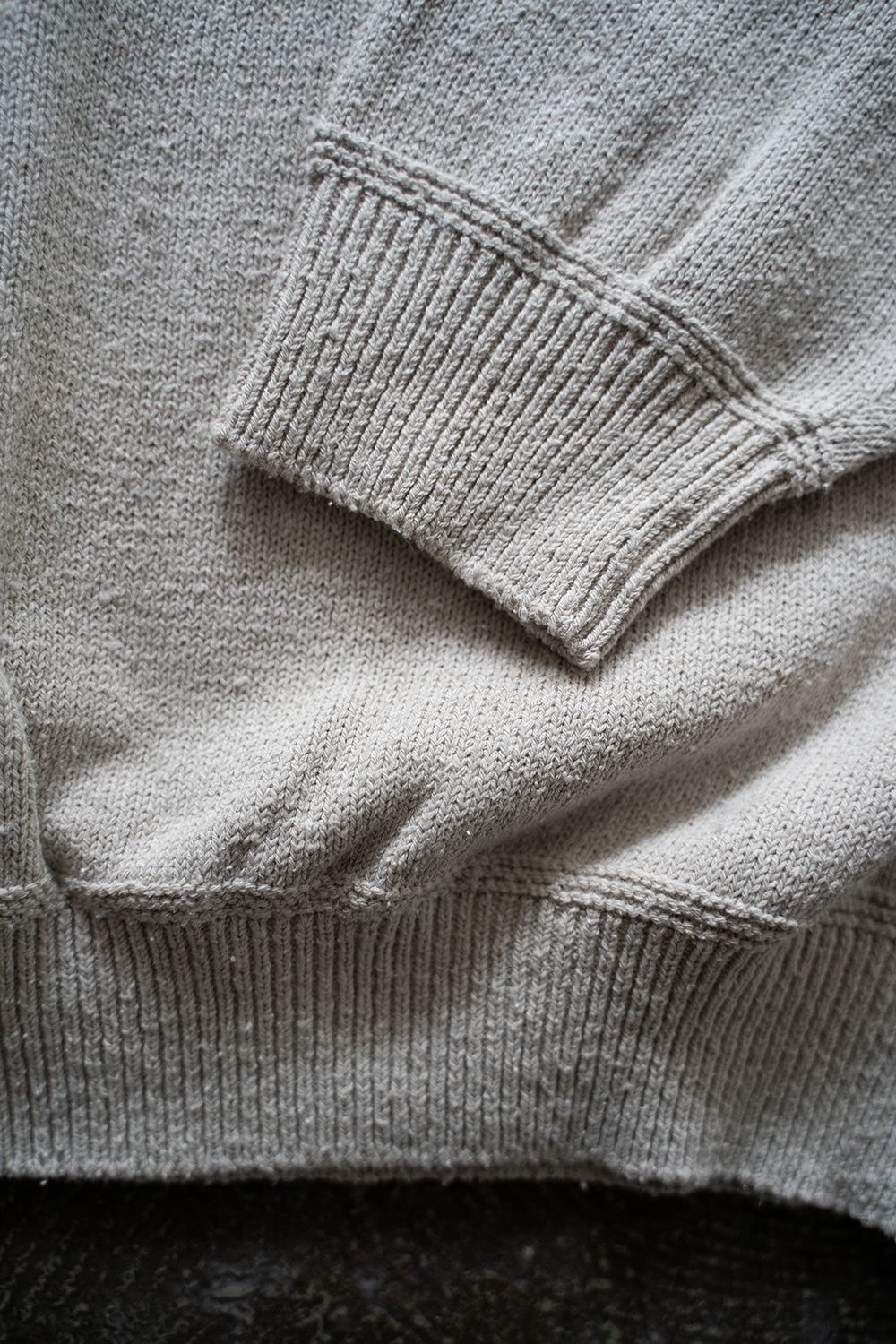 【ラスト1点】【23AW】シルククルーネックニット(OATMEAL)