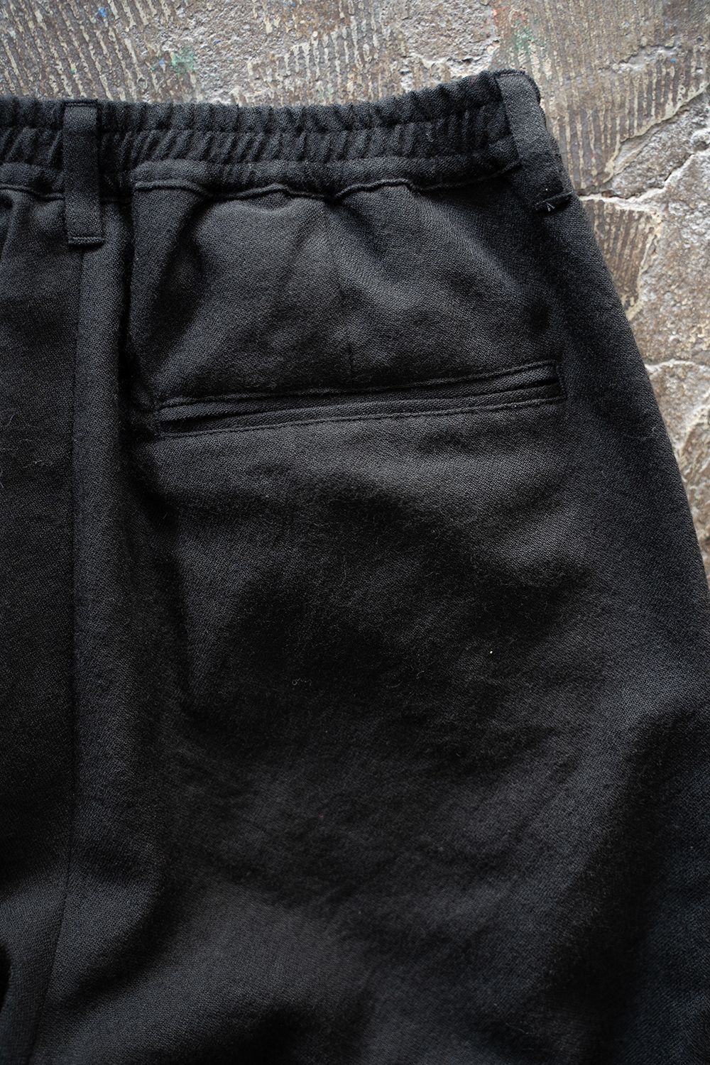 【ラスト1点】【23AW】シェットランドウールイージーパンツ(BLACK)