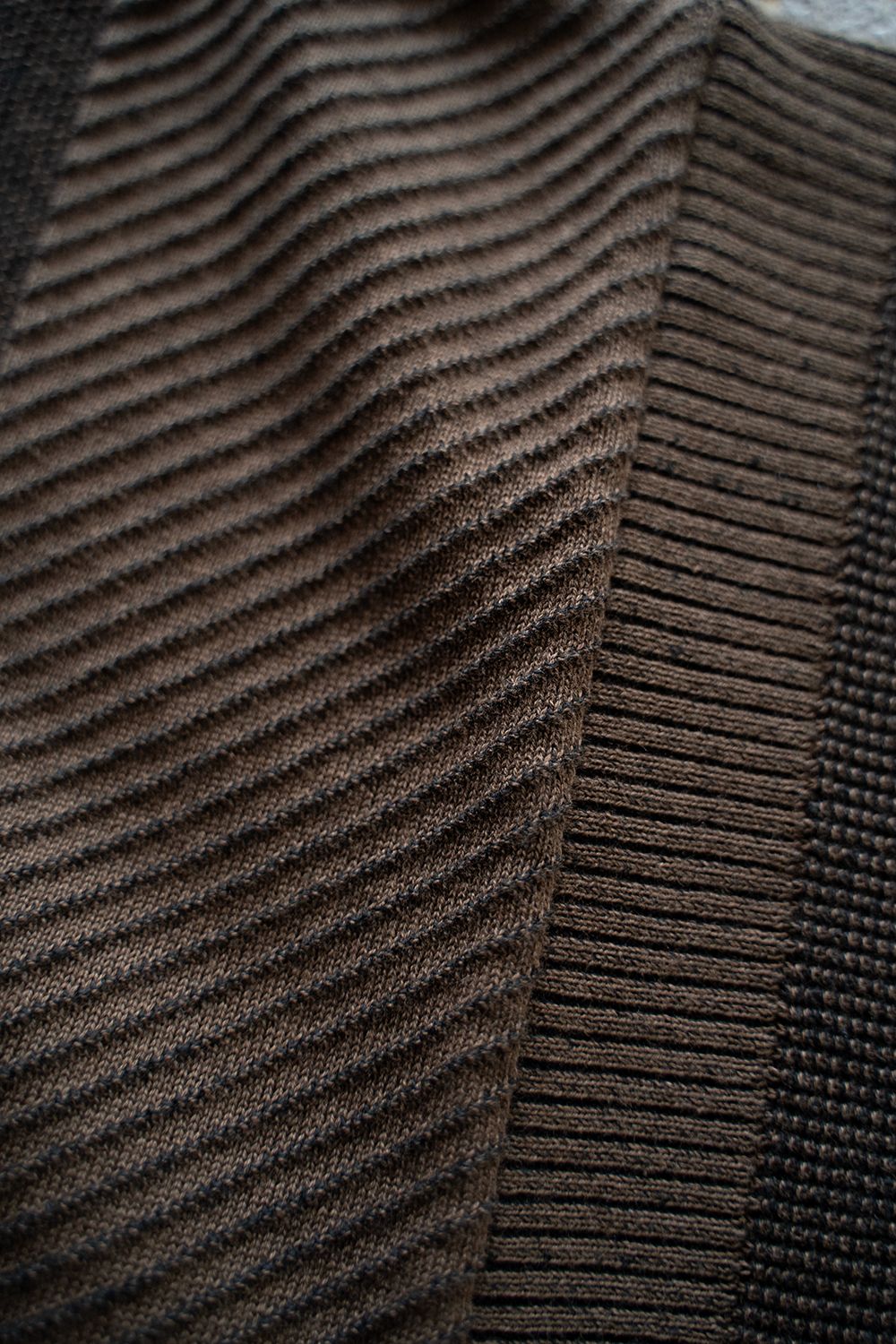 【ラスト1点】【25SS】Fumon Henley Knit(BROWN)