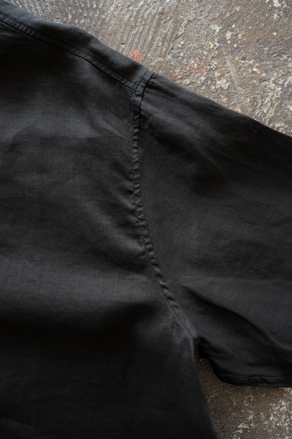 ラミーシルクシャツ(黒)