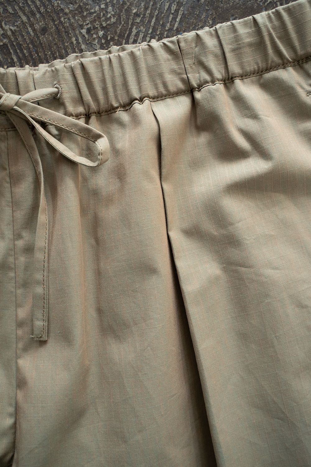【ラスト1点】【23SS】Chambray Rip Shorts/シャンブレーリップストップショートパンツ(BEIGE)