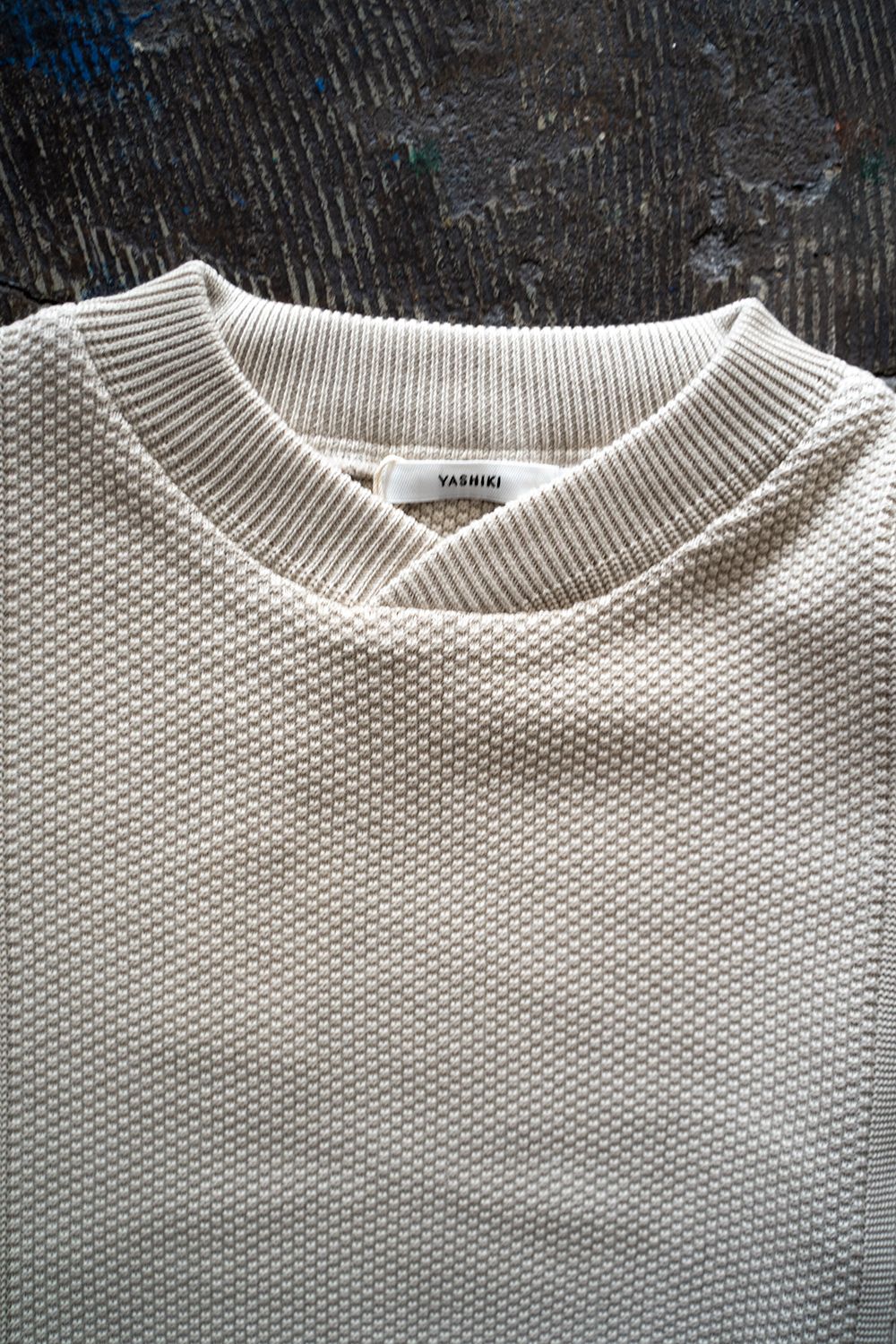 YASHIKI - 【ラスト1点】【22SS】Rekihama Knit(PEARL GRAY) | Salty