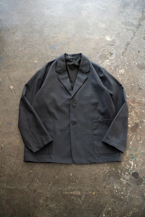 【25AW】モヘア混2Bジャケット(CHARCOAL)