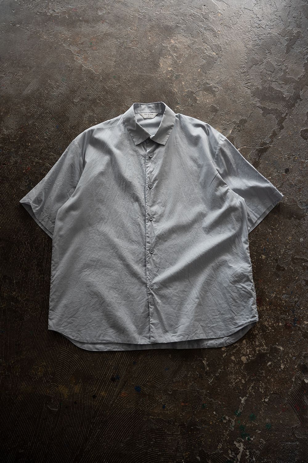 【26SS】ローン地半袖無双シャツ(SMOKE BLUE)
