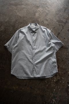 【26SS】ローン地半袖無双シャツ(SMOKE BLUE)