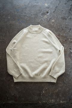 【25AW】モックネックメランジニット(MELANGE OATMEAL)