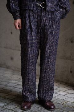 【ラスト1点】【24AW】Loop Tweed Tapered Pants/ループツイードテーパードパンツ(PURPLE)