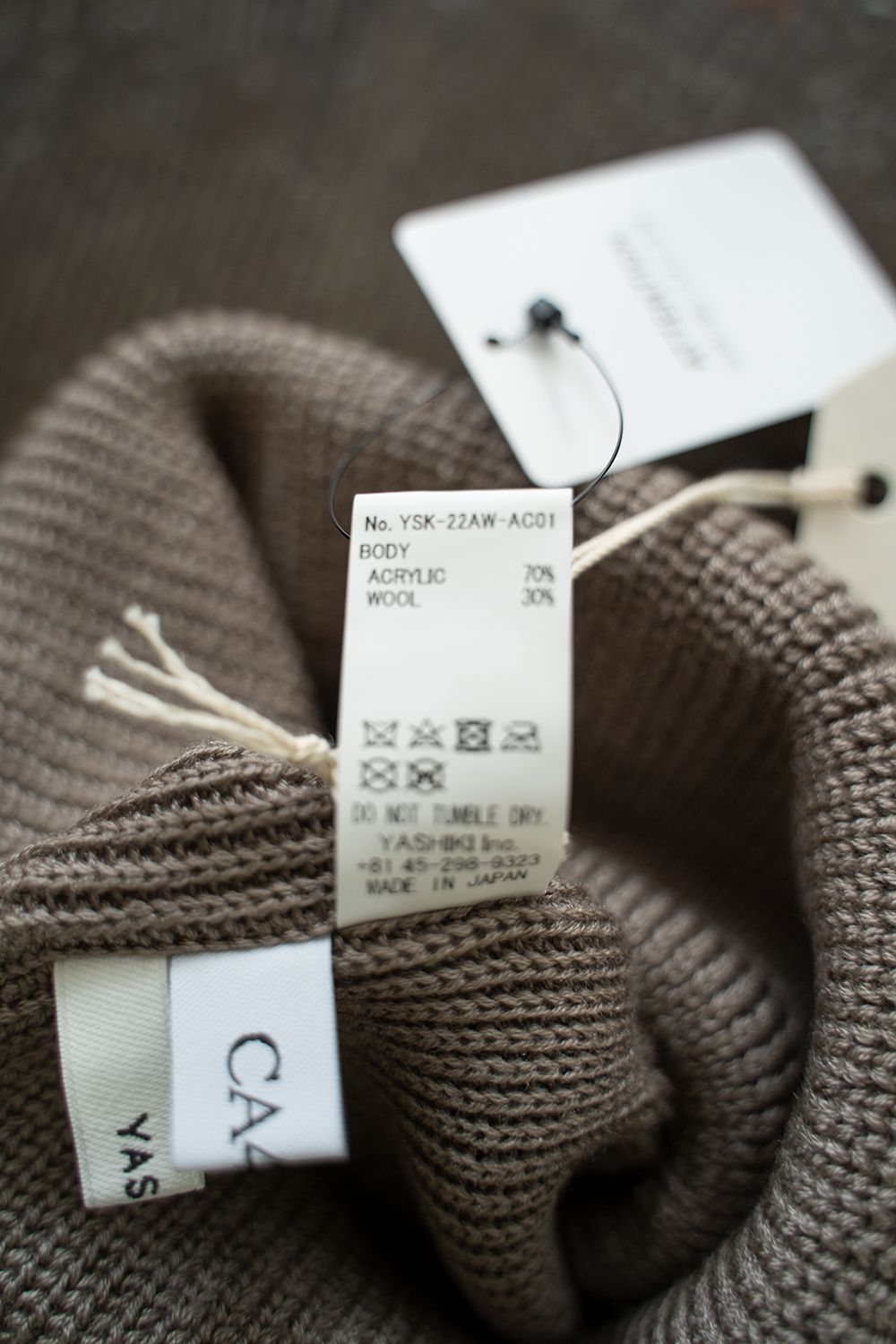 【22AW】Yagasuri Knit Cap(GREIGE)