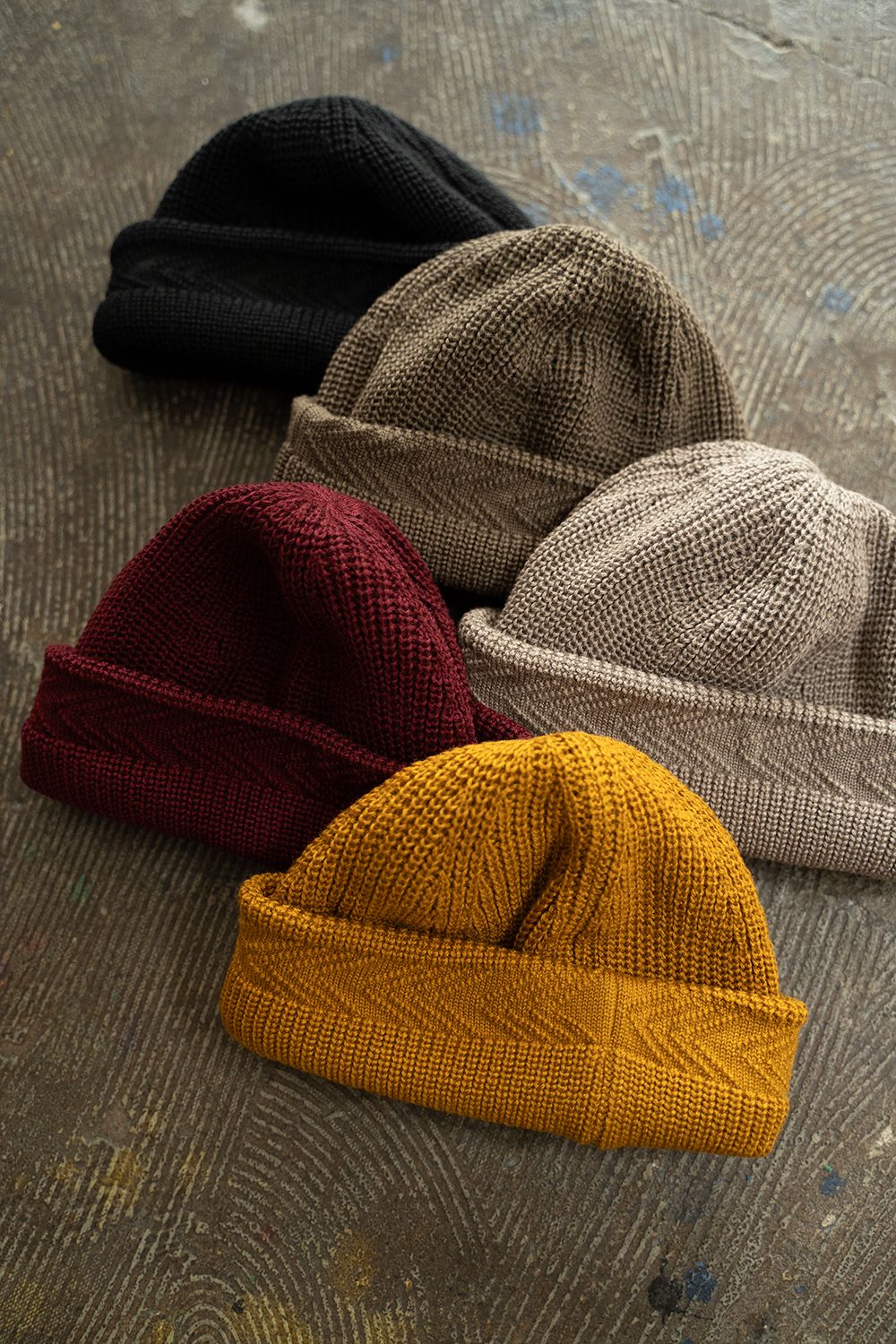 【23AW】Yagasuri Knit Cap(BLACK)