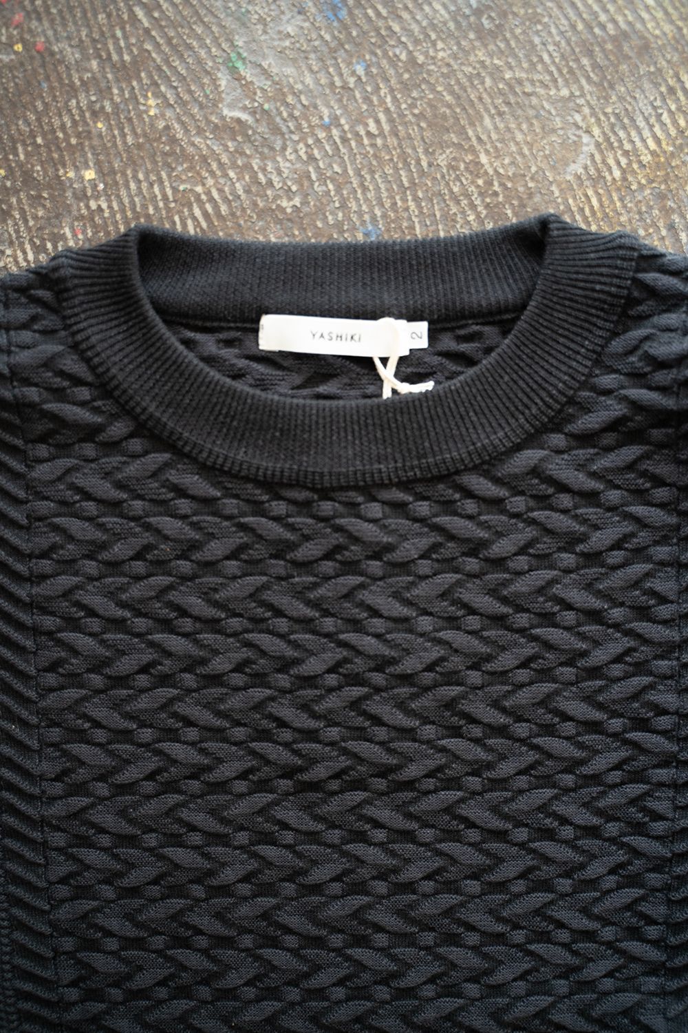【ラスト1点】【24SS】Kusabue Knit(BLACK)