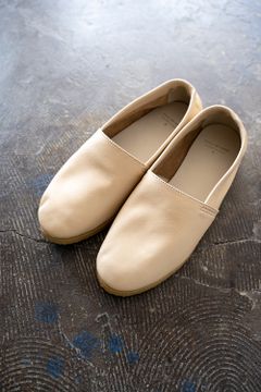 【ラスト1点】【22SS】ノンクロムレザースリッポン(CREAM)