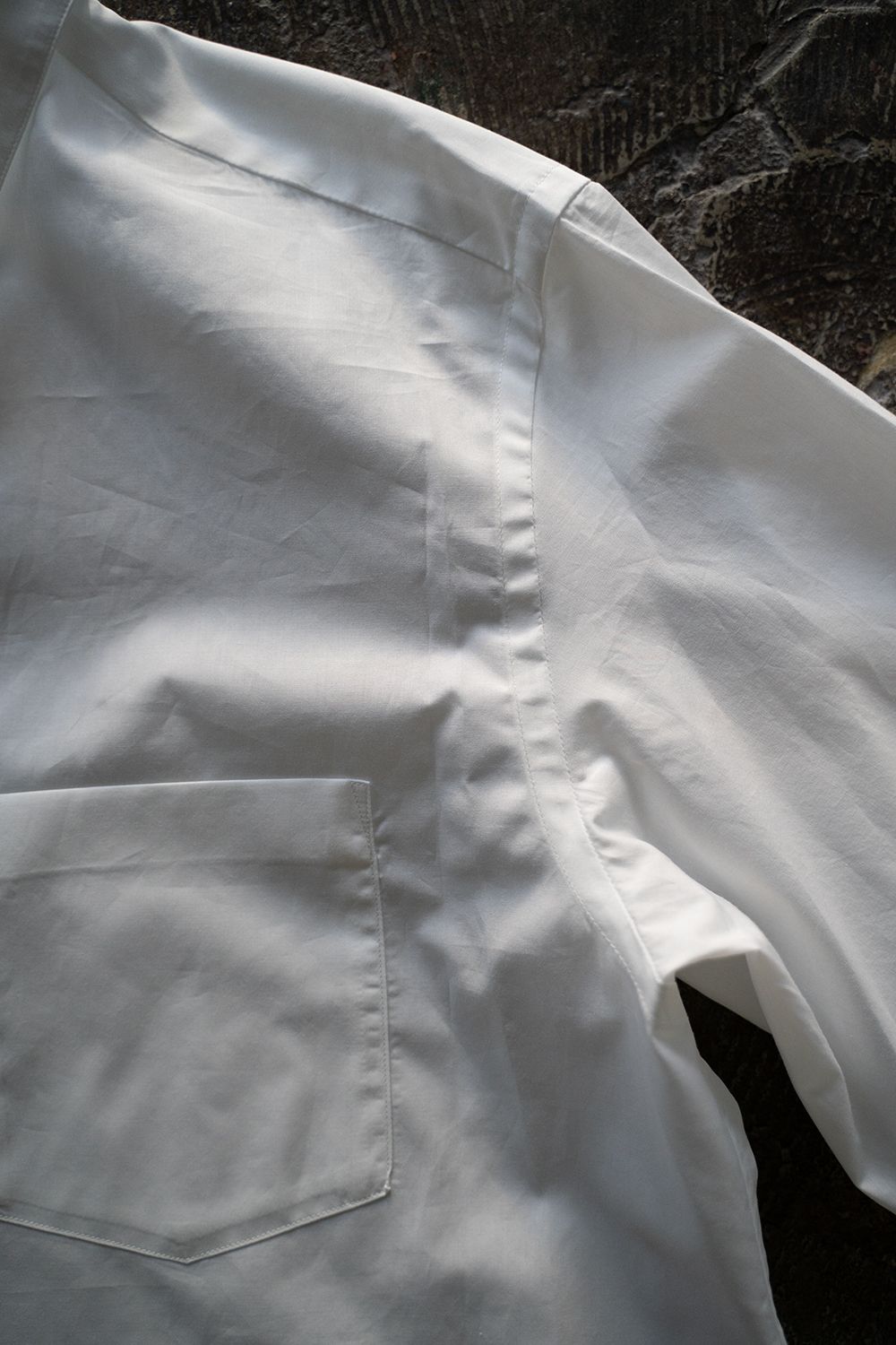【25AW】ブロードレギュラーカラーシャツ(WHITE)