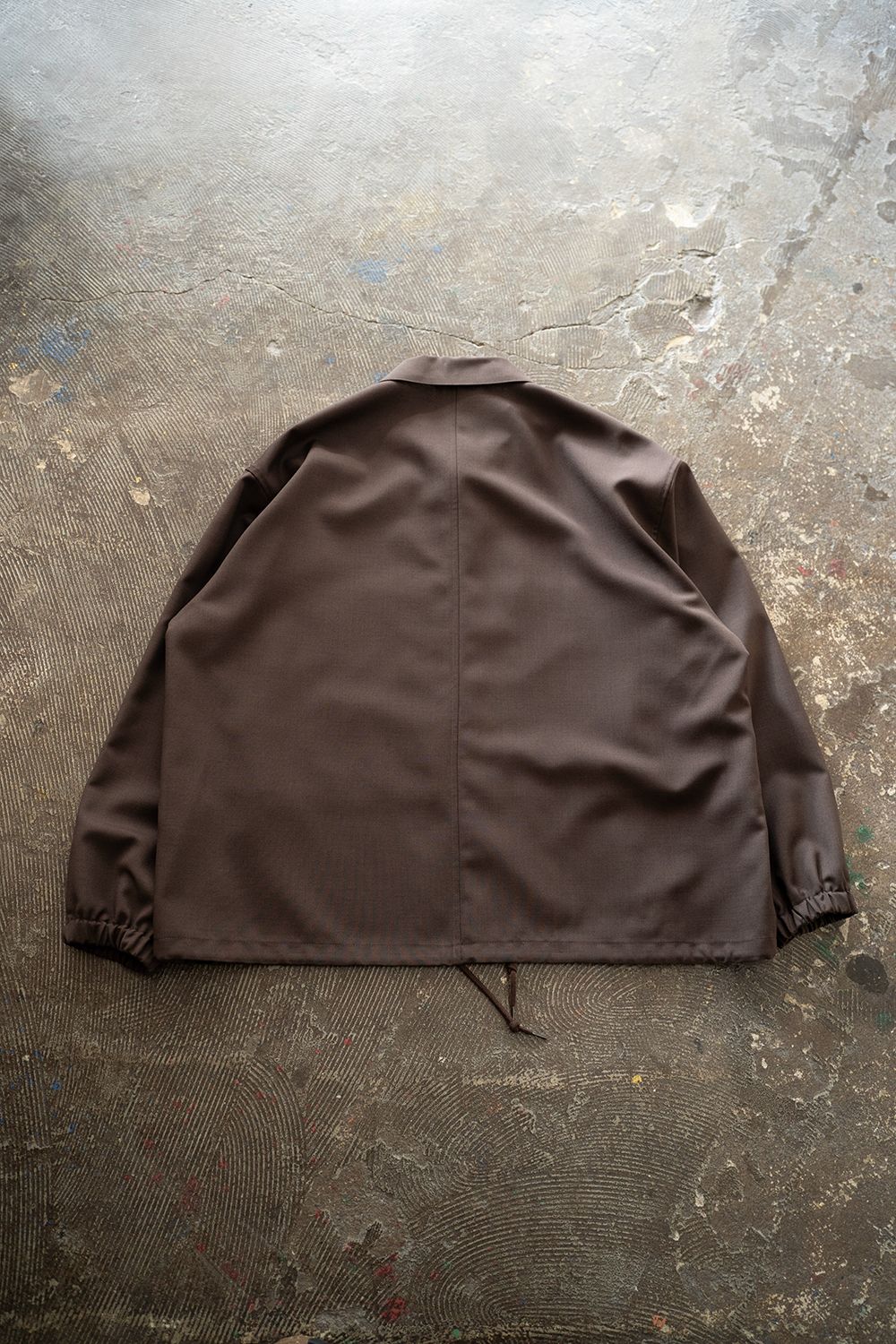 【25AW】モヘア混シャツジャケット(DARK BROWN)