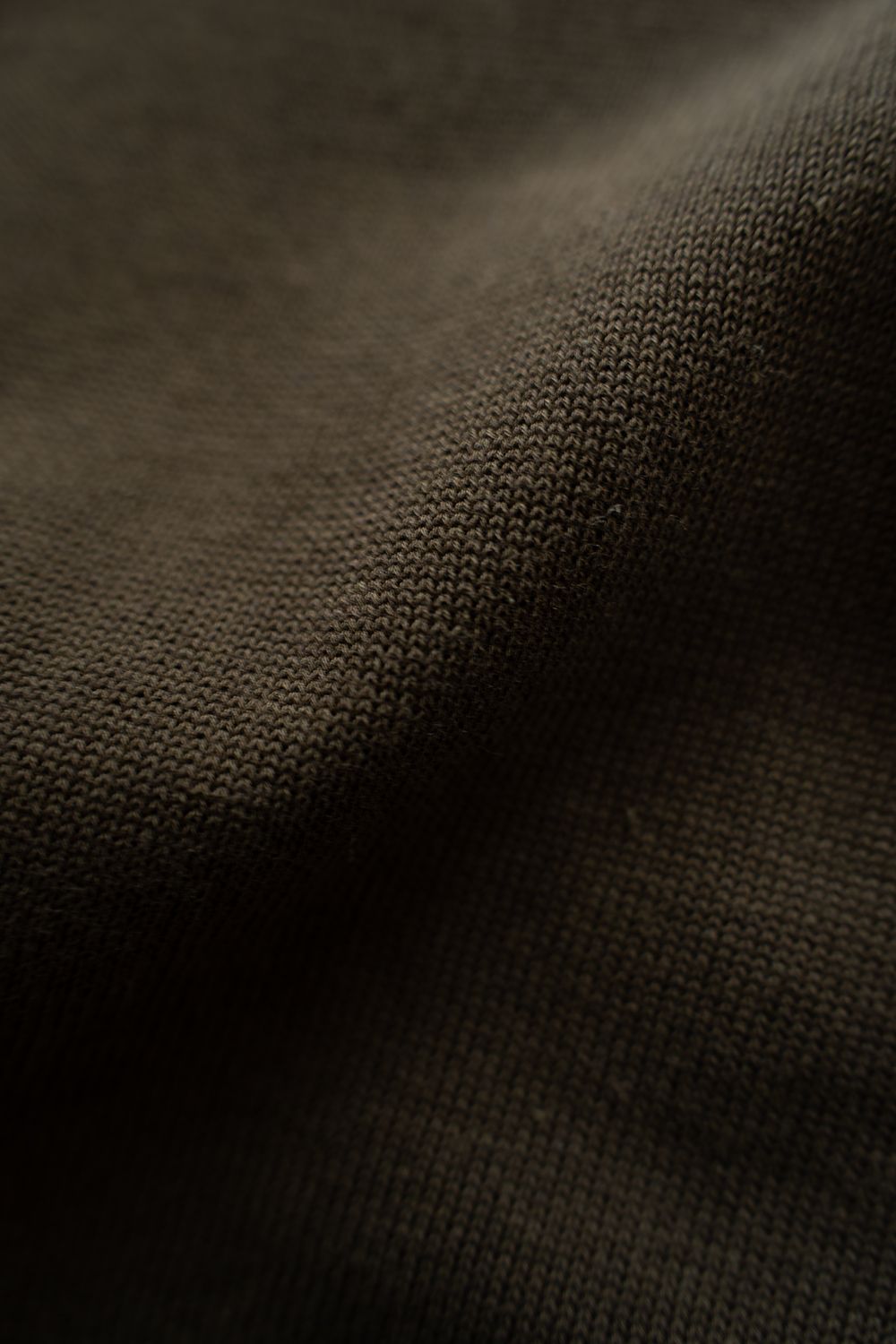 【26AW】コットン×シルク12Gニットポロ(KHAKI BROWN)