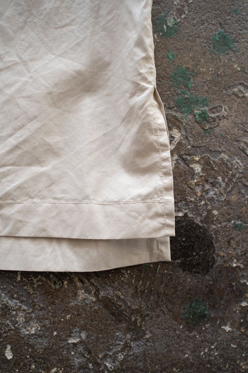 【ラスト1点】【22SS】半袖ブロードレギュラーカラーシャツ(LIGHT BEIGE)