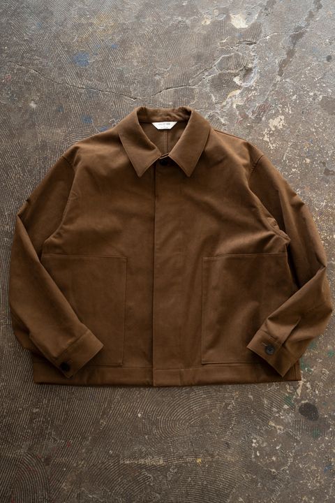 【ラスト1点】【26AW】フェイクスウェードブルゾン(BROWN)