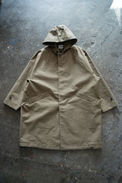 【ラスト1点】【23AW】モールスキンフード脱着コート(KHAKI BEIGE)