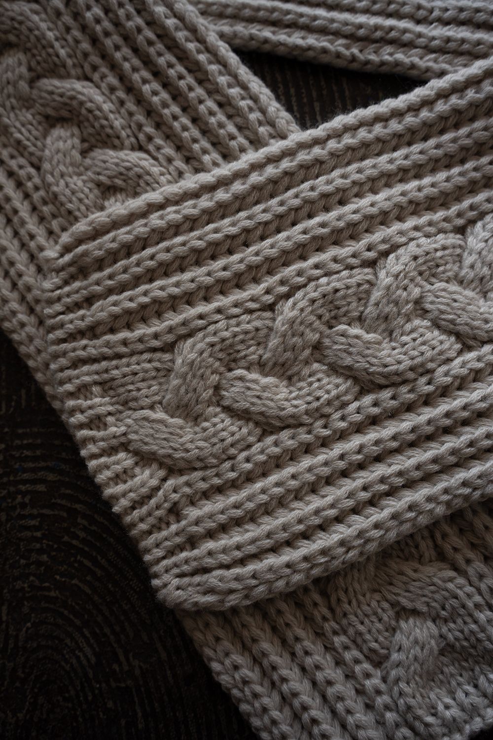 【26AW】Kanya Hooded Scarf(OYSTER WHITE)