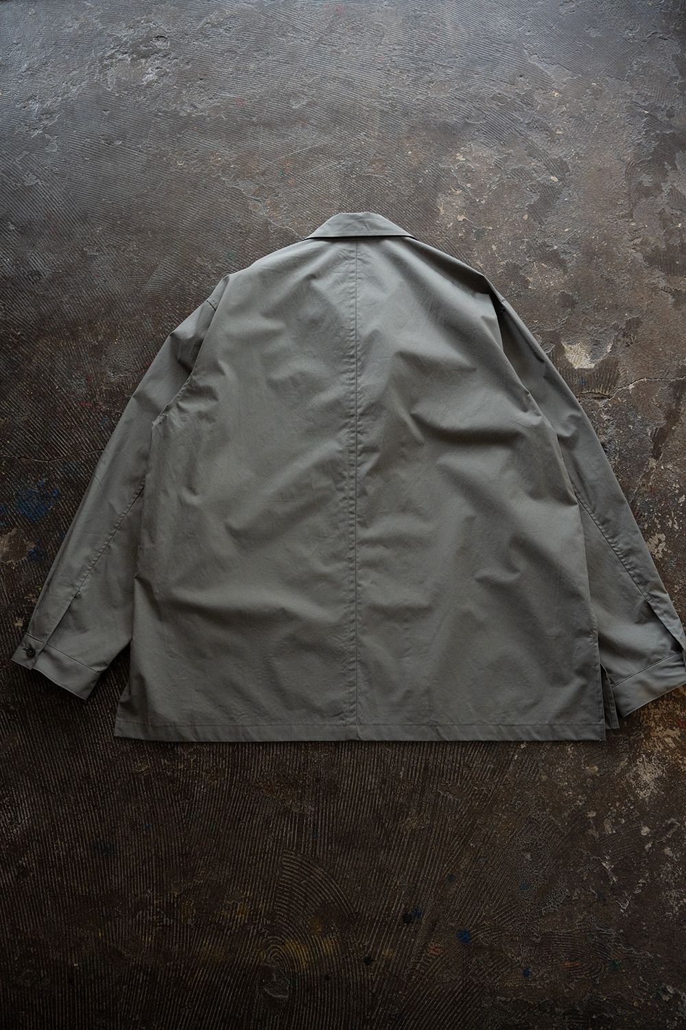 【26SS】コットン×シルクタイプライタースキッパーシャツ(SLATE GREY)