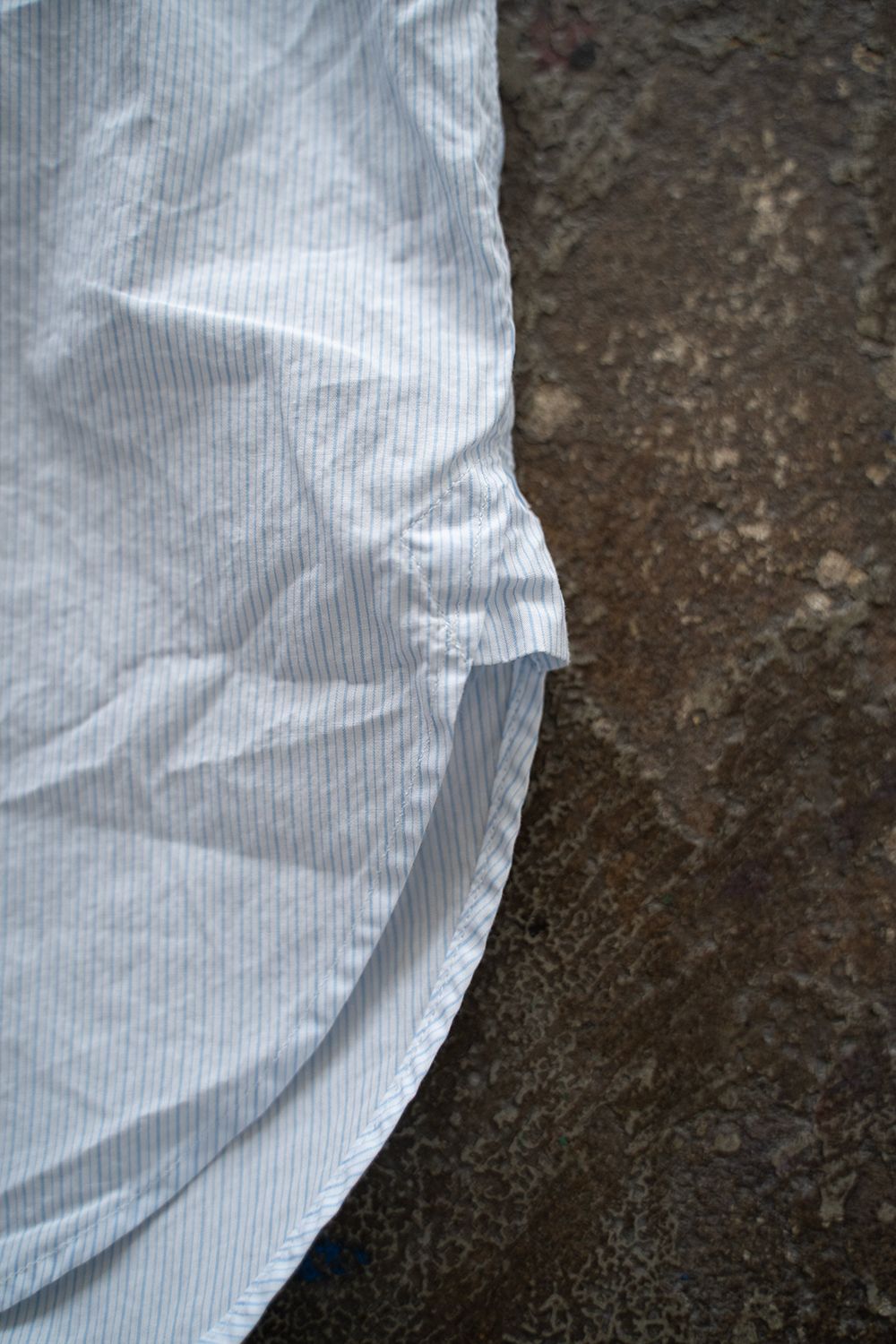 【ラスト1点】【24SS】Fine Cotton Tab Collar Shirt/ ファインコットンタブカラーシャツ(LIGHT BLUE)