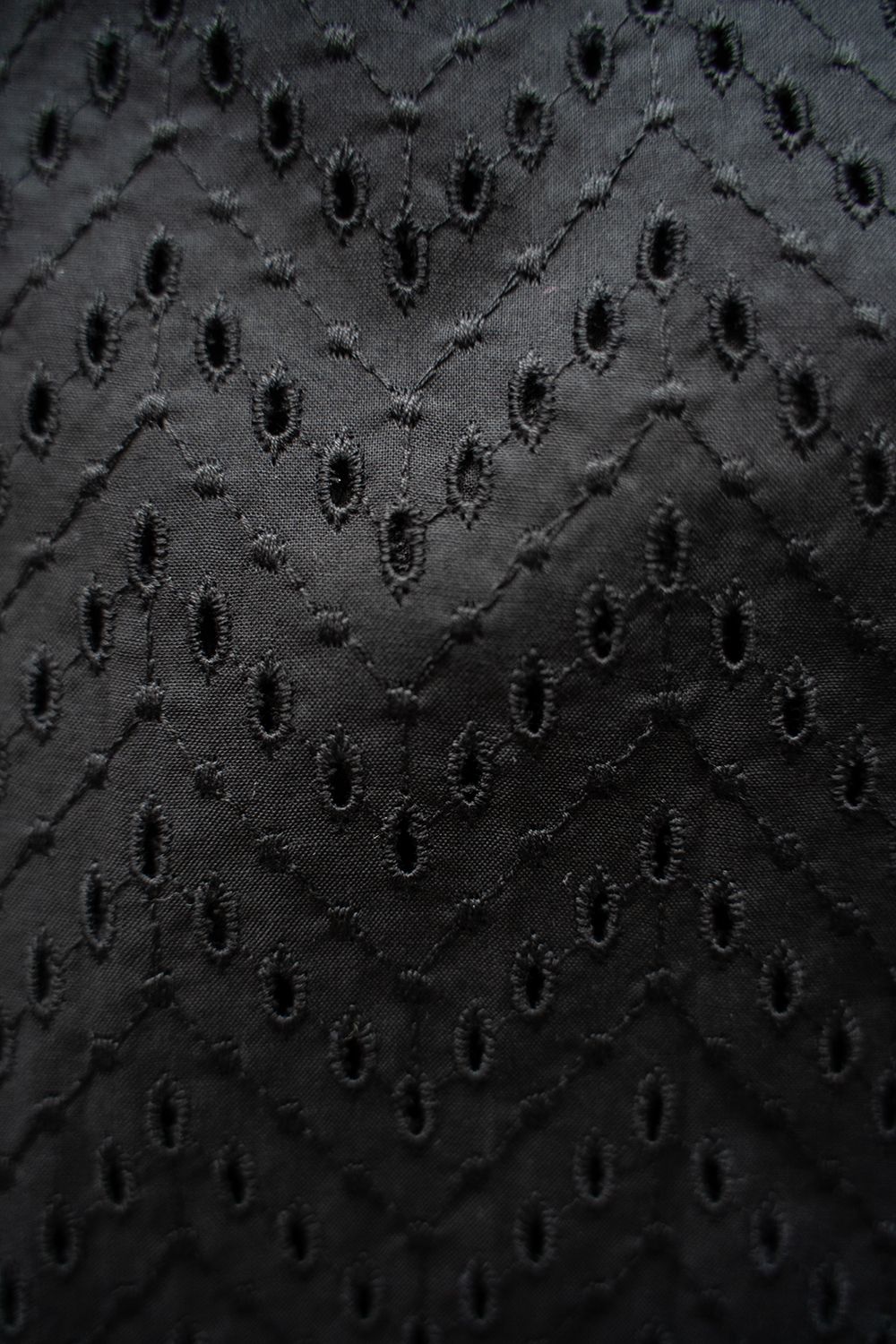 【ラスト1点】【24SS】Lawn Lace Shirt/ローンレースシャツ(BLACK)
