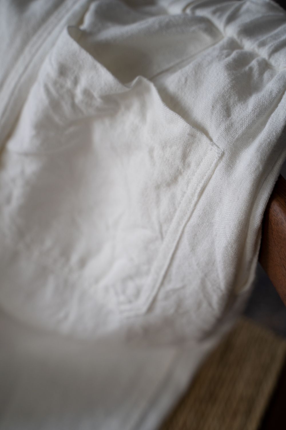 起毛大麻パンツ(白)