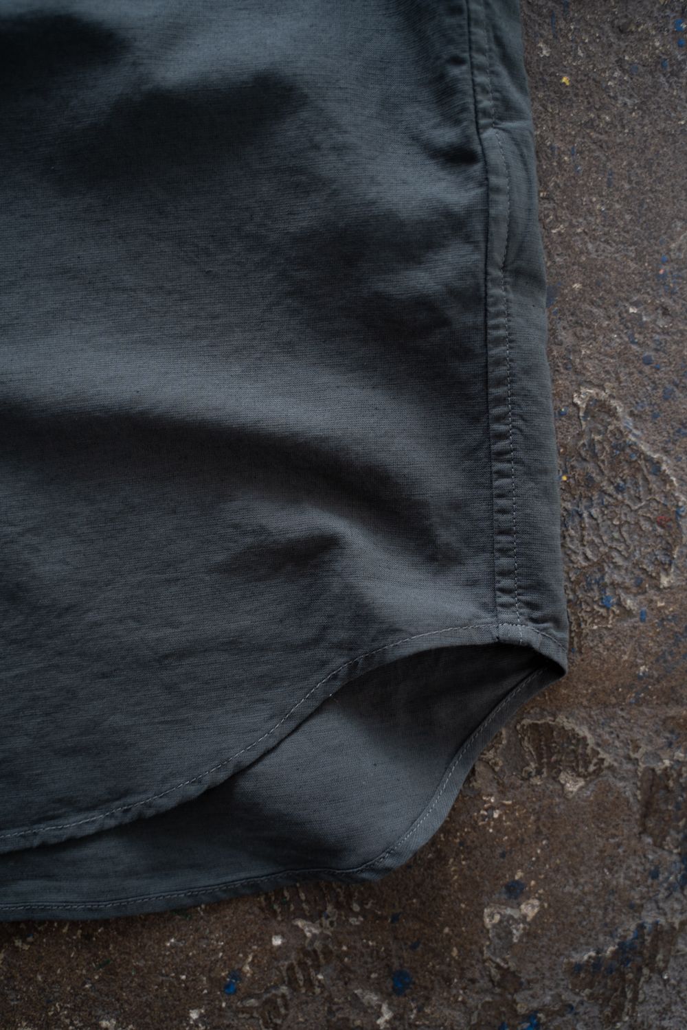 【26SS】コットン×ヘンプオーバーシャツ(BLUE GREY)