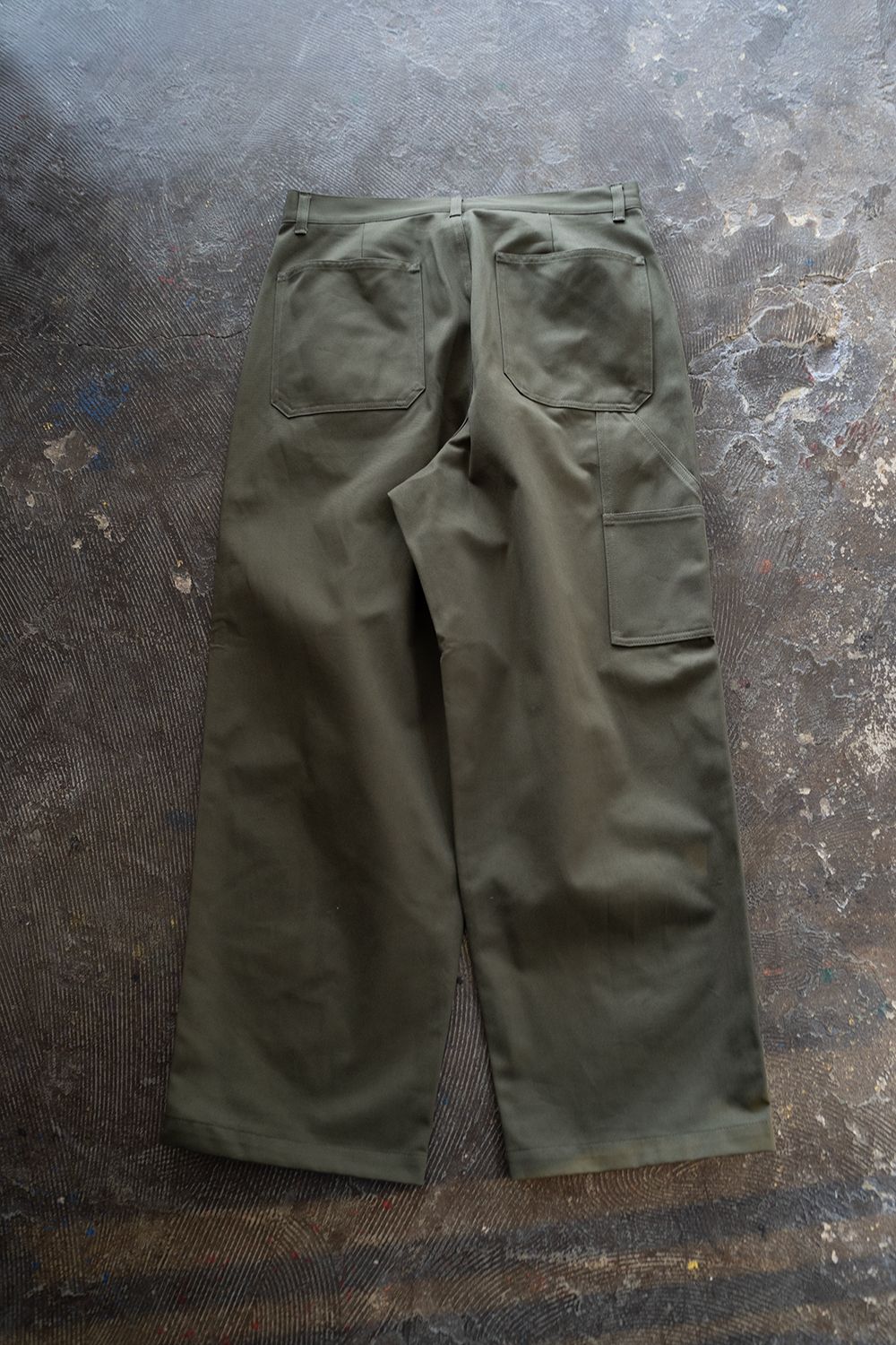 【ラスト1点】【25SS】コットンツイルワイドペインターパンツ(OLIVE)