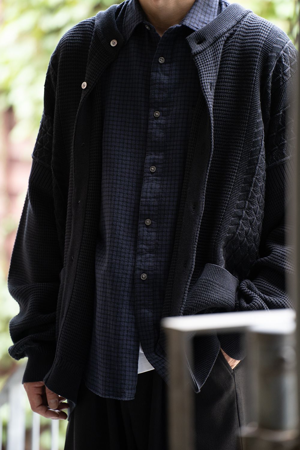 YASHIKI - 【25AW】Ginka Cardigan(DARK NAVY) | Salty