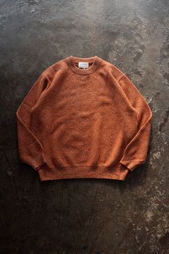 【26AW】ラムウール×ローシルクメランジニット(MELANGE ORANGE)