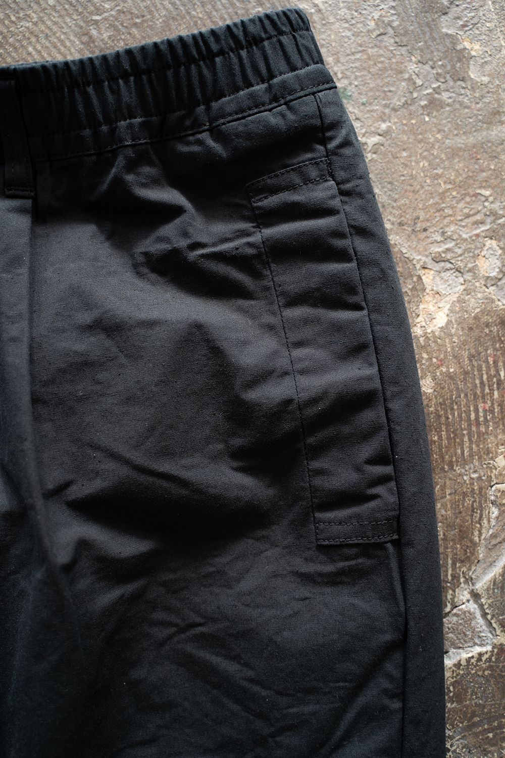 【ラスト1点】【24SS】シルクネップイージーパンツ(BLACK)