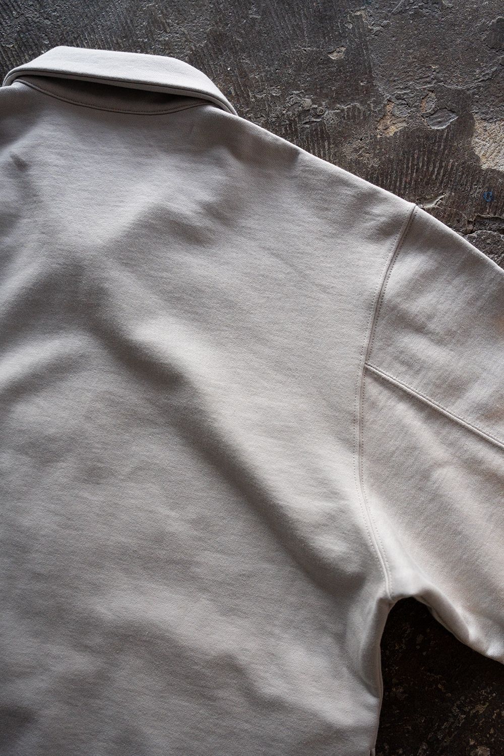 【ラスト1点】【25AW】ハーフジッププルオーバースウェット(PINK BEIGE)