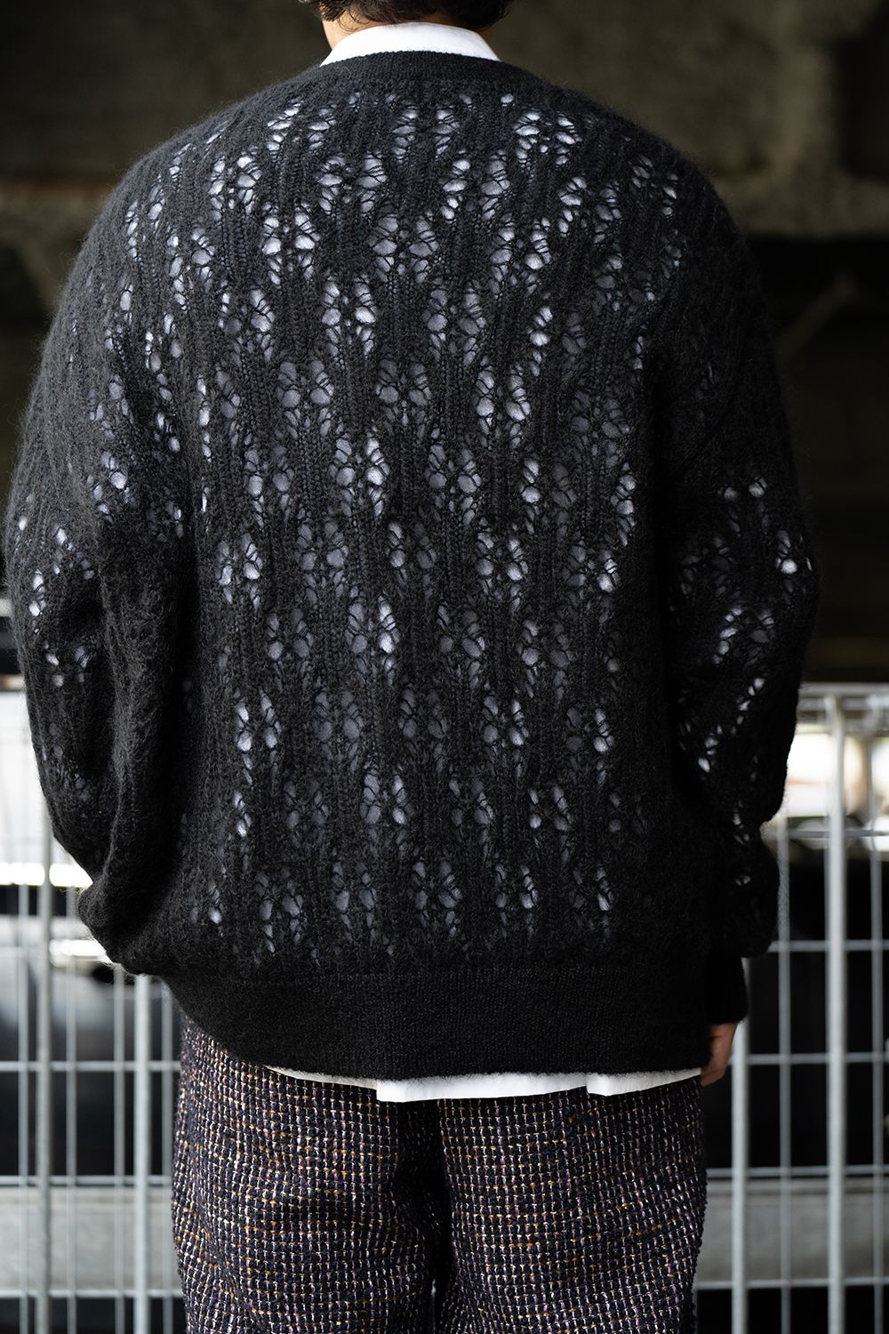 【ラスト1点】【24AW】Melt Cardigan/メルトカーディガン(BLACK)