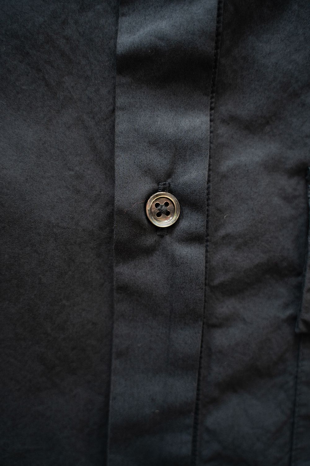 【ラスト1点】【25SS】ガーメントダイオーバーシャツ(BLACK NAVY)