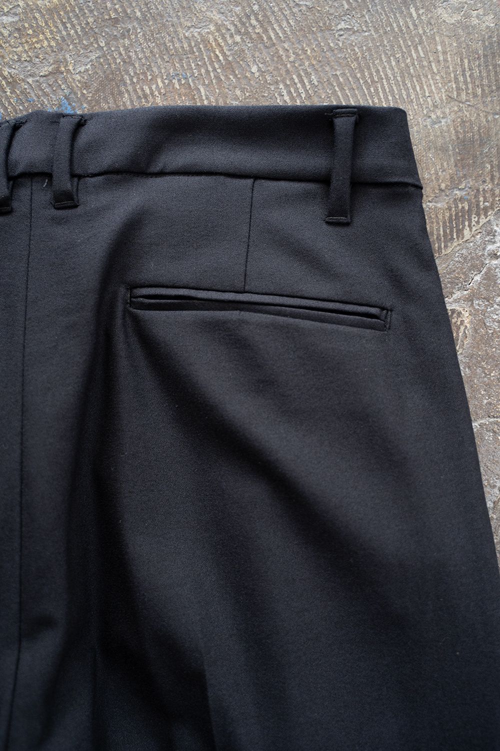 【ラスト1点】【23AW】Stretch T/W Tuck Pants/ストレッチT/Wタックパンツ(NAVY)