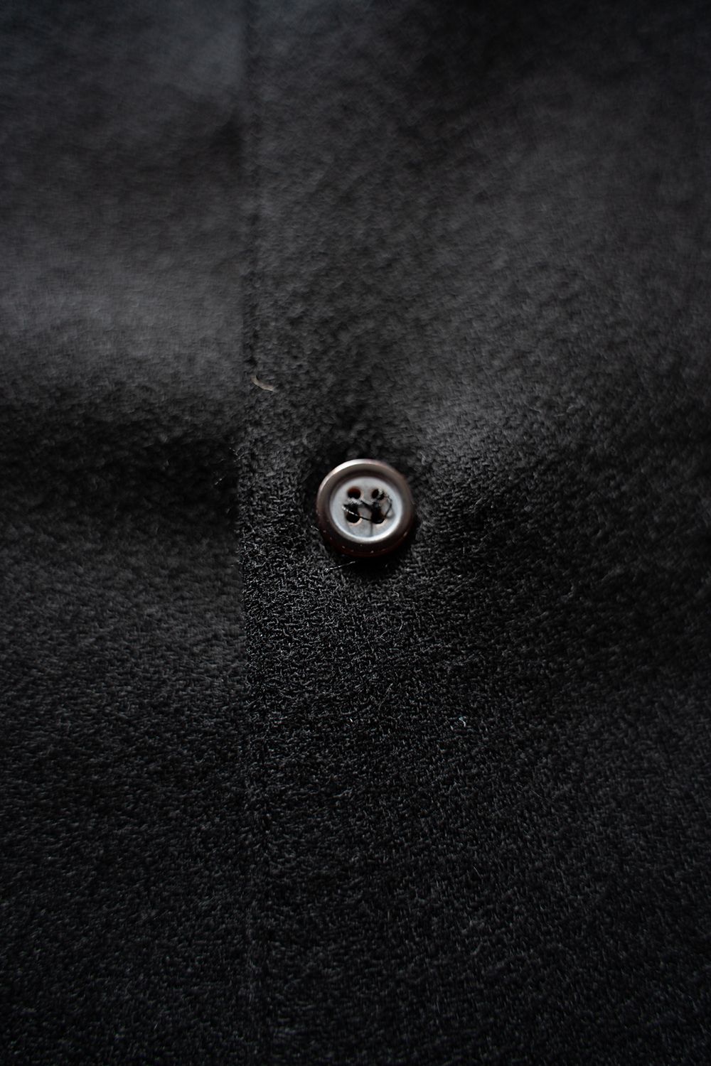 【25AW】ウールアムンゼンシャツ(BLACK)
