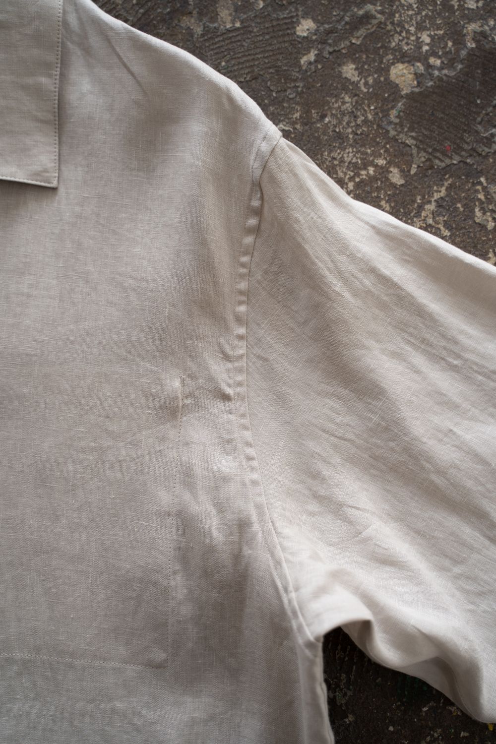 【26SS】リネンミニマルカバーオールジャケット(TAUPE)