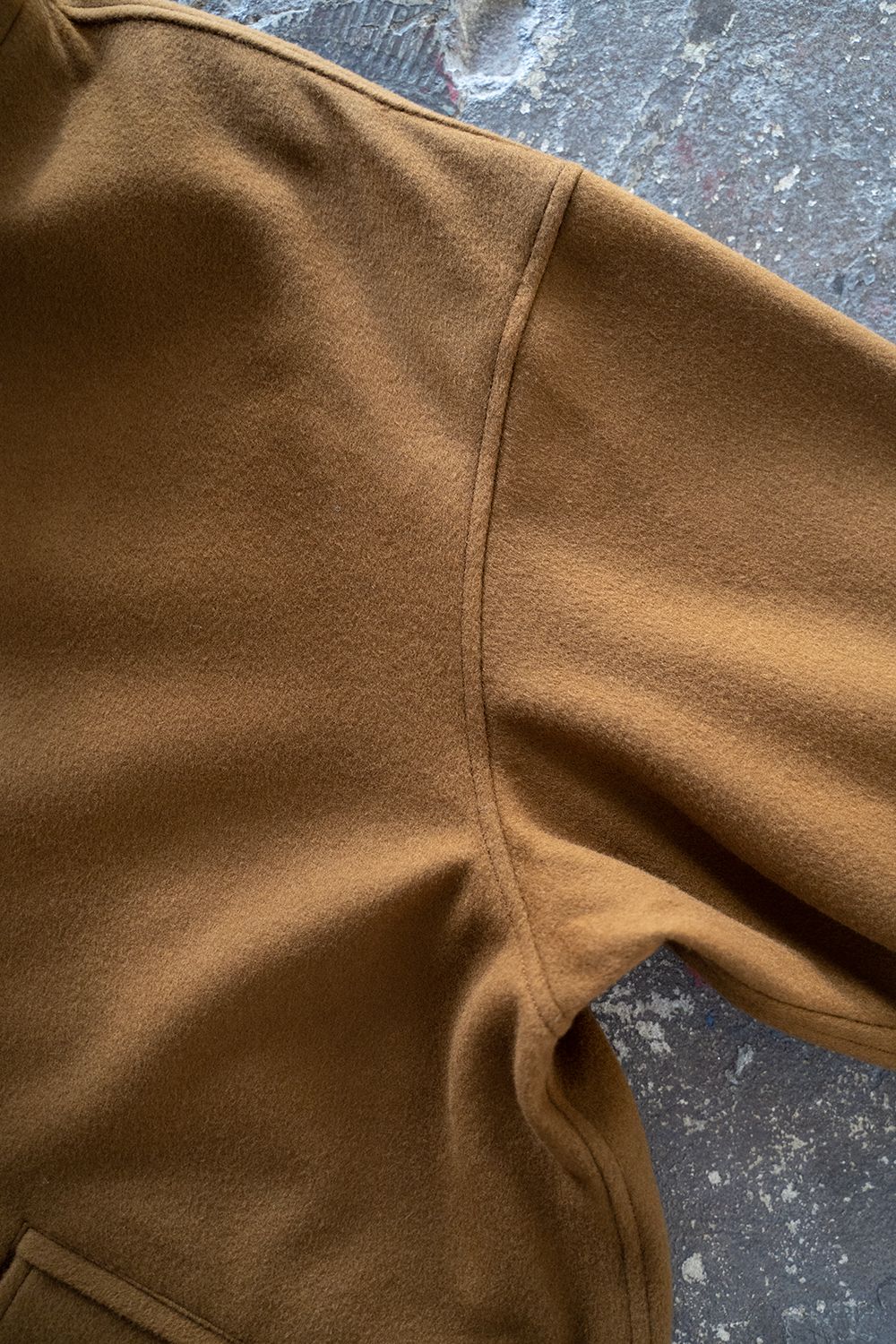 【ラスト1点】【22AW】ラムウールローデンクロスコート(BROWN)