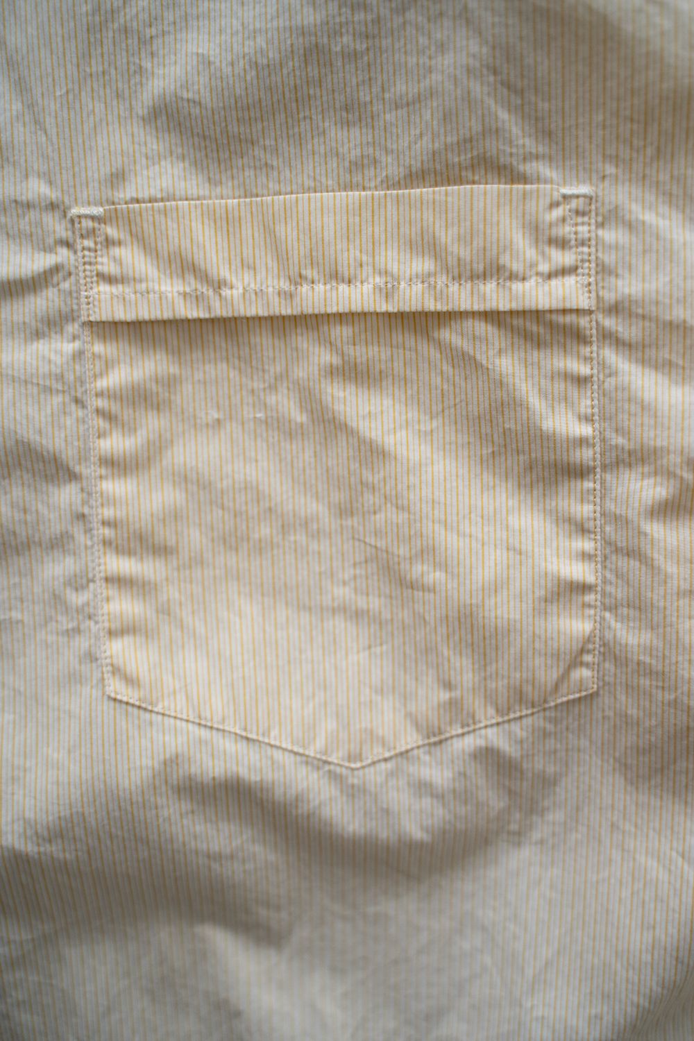 【ラスト1点】【24SS】Fine Cotton Tab Collar Shirt/ ファインコットンタブカラーシャツ(YELLOW)