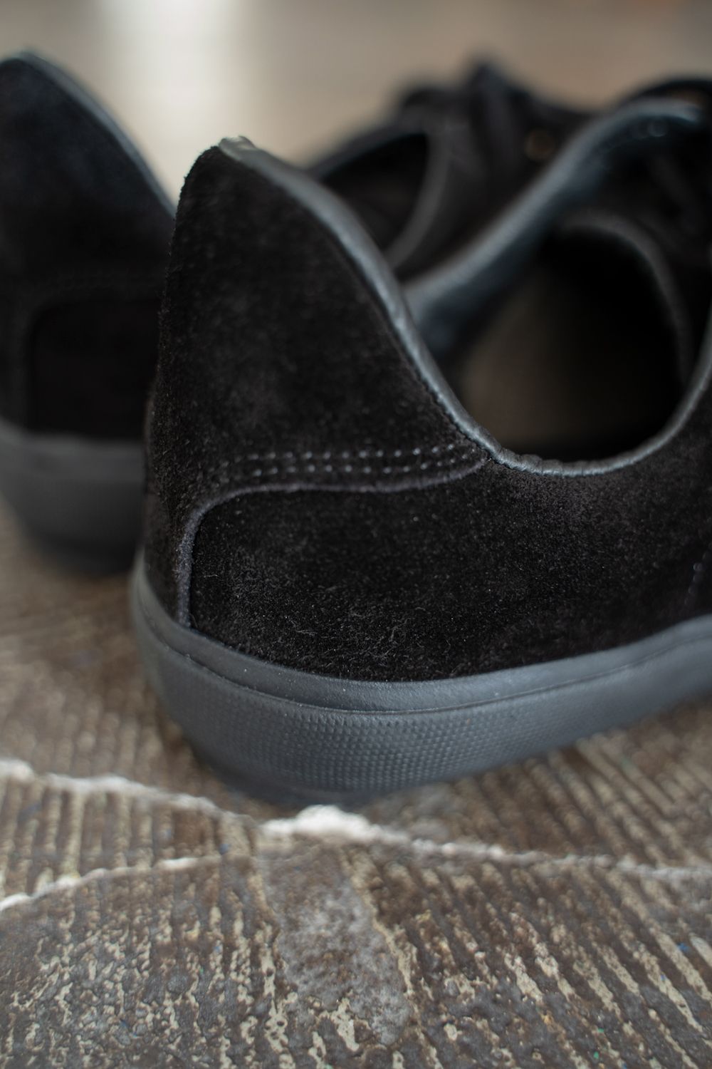 【25AW】REPRODUCTION OF FOUND×STILL BY HANDスウェードスニーカー(BLACK)