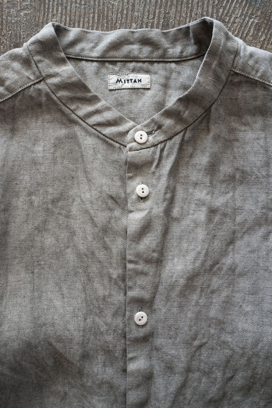 和紙大麻シャツ(松煙)