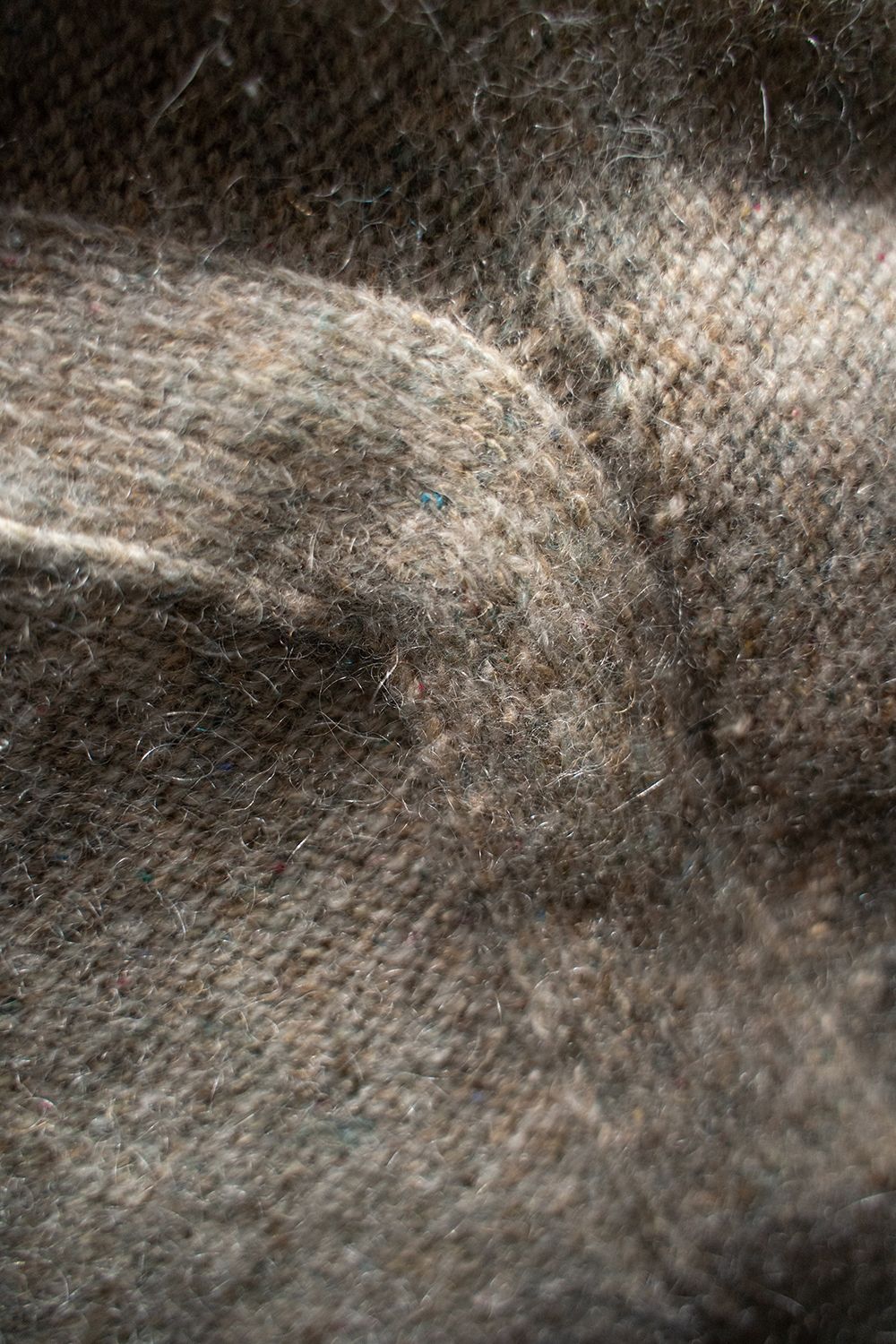 【ラスト1点】Yak/Shetland wool/Nep crew neck sweater(CANDY)