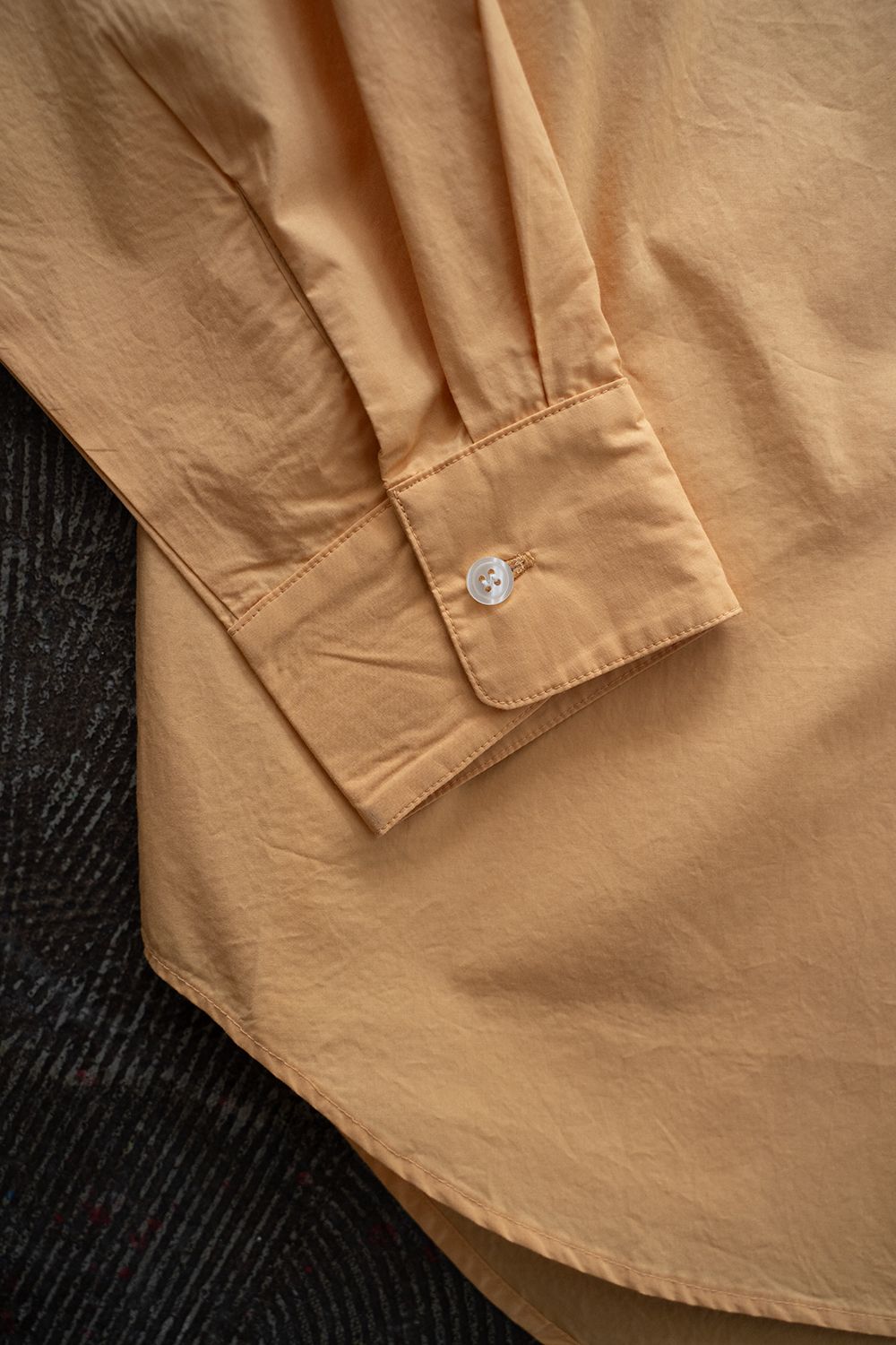【ラスト1点】【23SS】Over Sized Band Collar Shirts(GUAVA ORANGE)