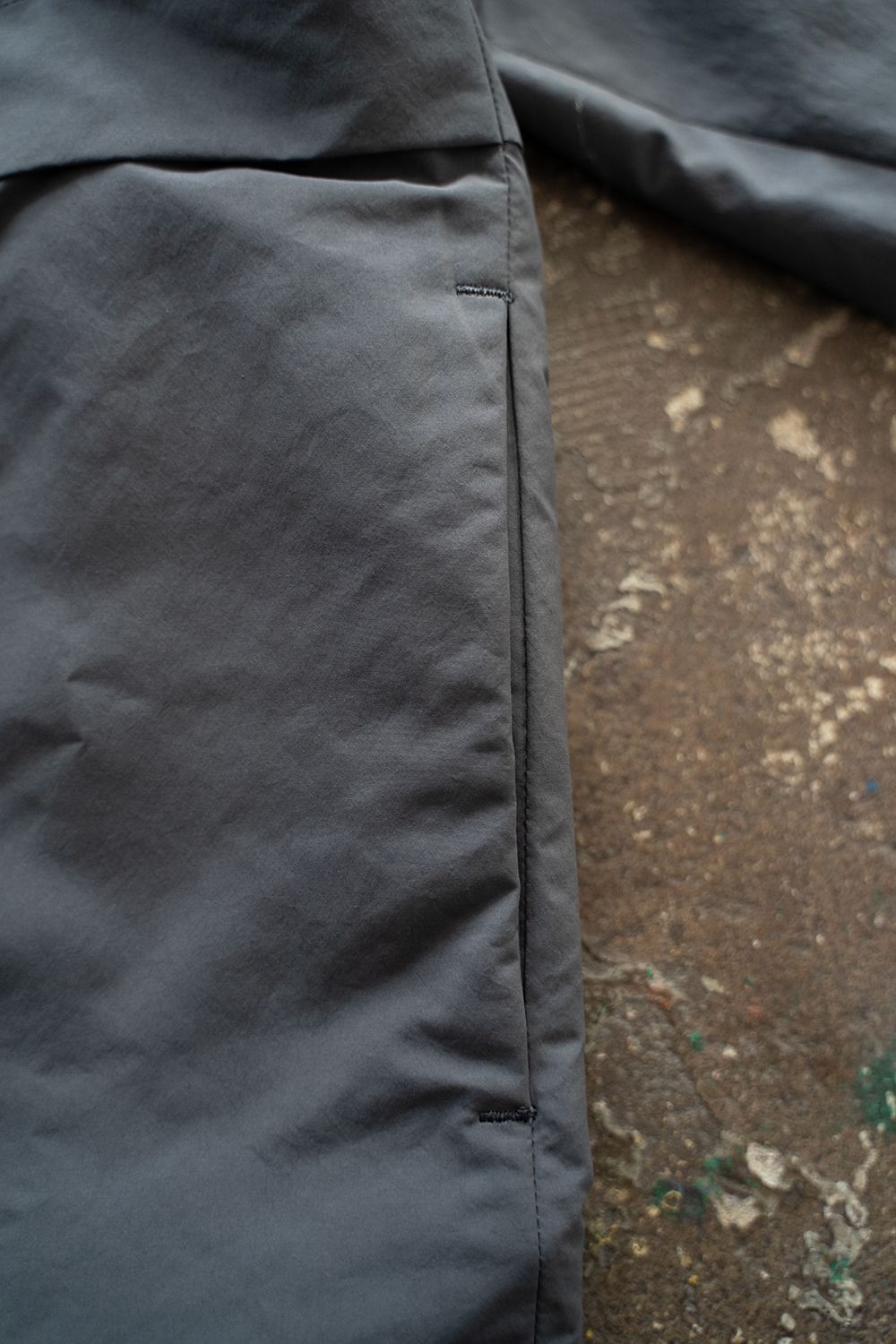 【ラスト1点】【24AW】撥水ポリエステルスタンドカラーブルゾン(BLUE GRAY)