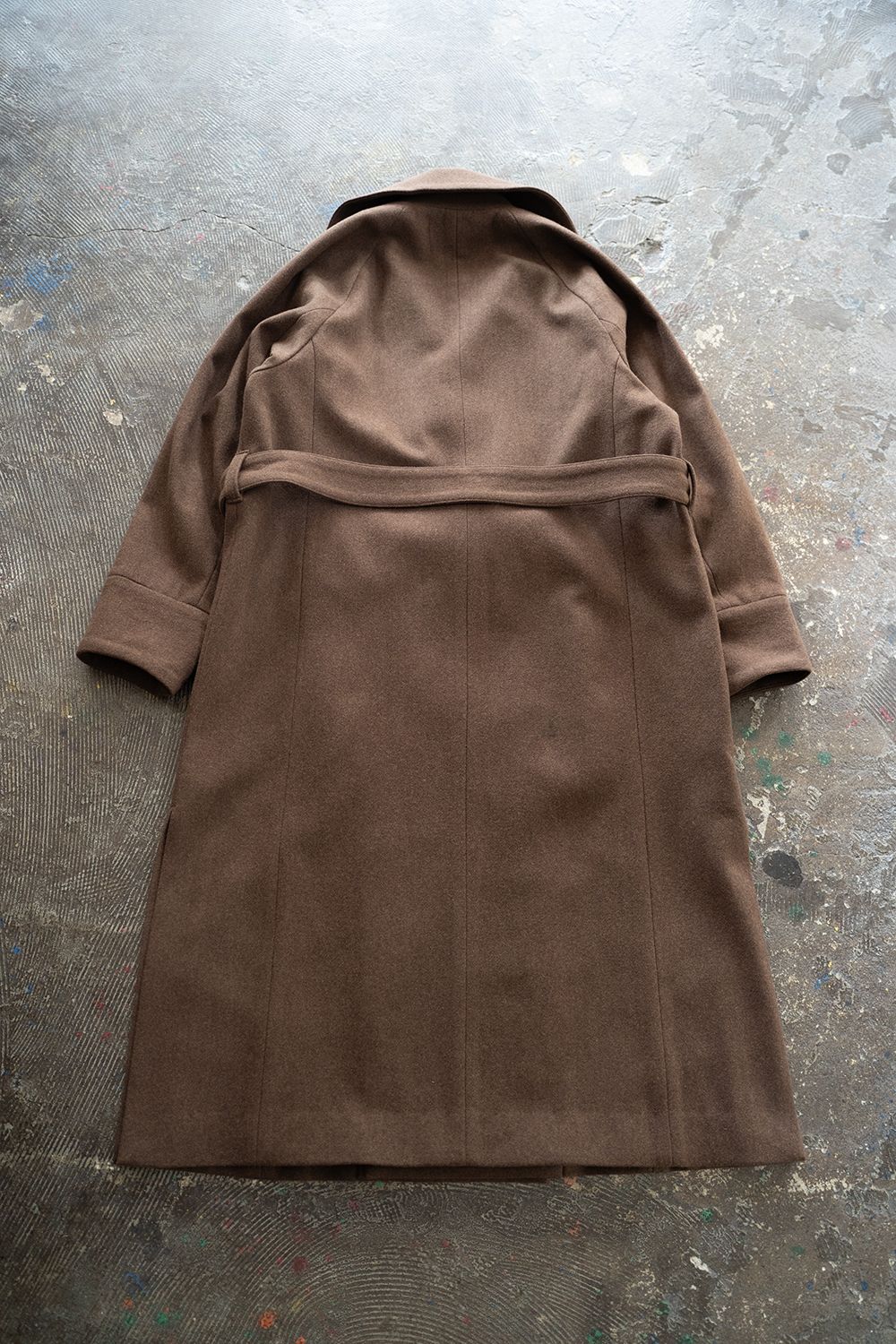 【25AW】Belted Over Coat/ベルテッドオーバーコート(BROWN)