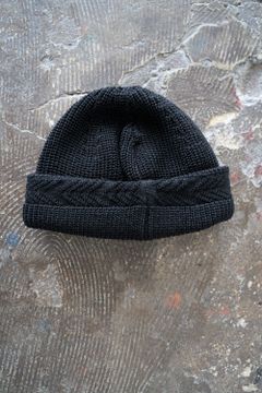 【22AW】Yagasuri Knit Cap(BLACK)
