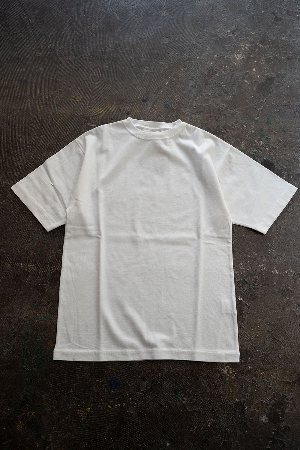 【ラスト1点】スビンコットン30/2吊り天竺半袖T(OFF WHITE)