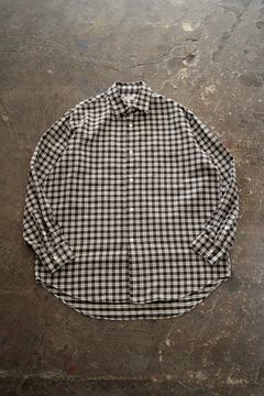 【26AW】Cotton Silk Check Shirts(CHARCOAL CHECK)