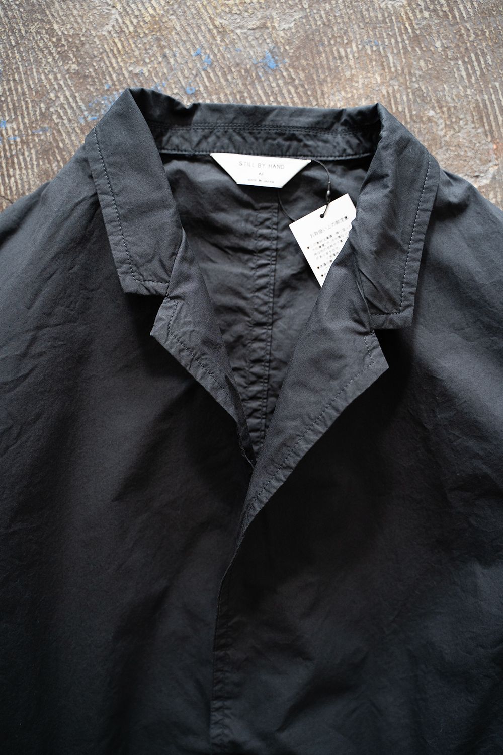 【ラスト1点】【25SS】ガーメントダイ2Bジャケット(INK BLACK)